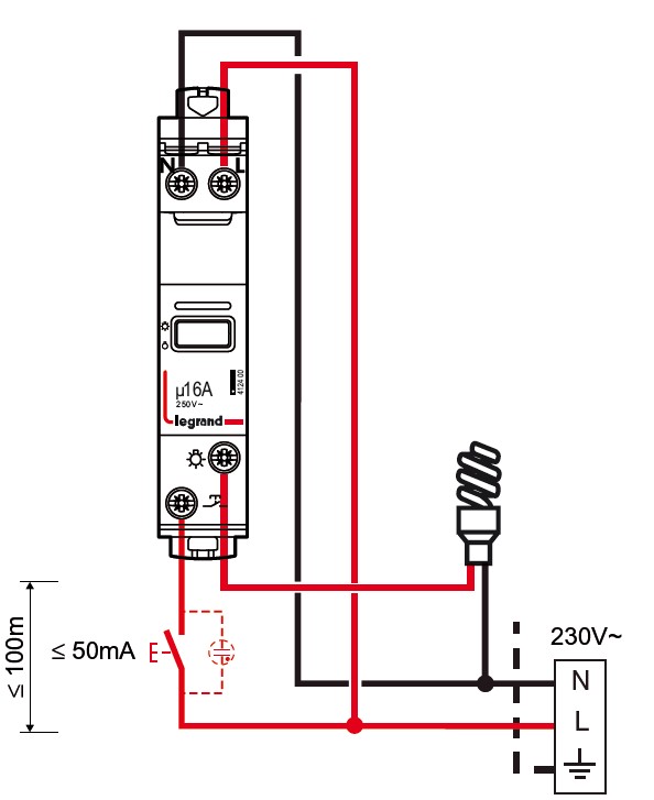 Télérupteur Legrand CX3 16A 1 contact NF bobine 230 Volts - ..
